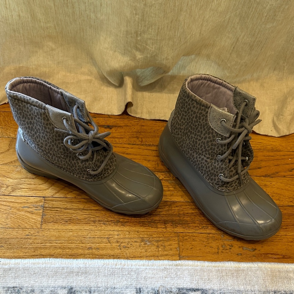 Sperry Kids Gray Lace-Up Boots